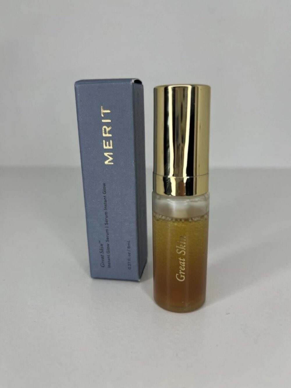 Merit Great Skin Instant Glow Serum .27 oz 8 ml Travel Size NIB